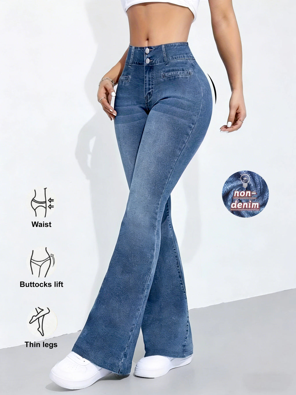 High Elasticity non-denim Printed Leggings Women's High