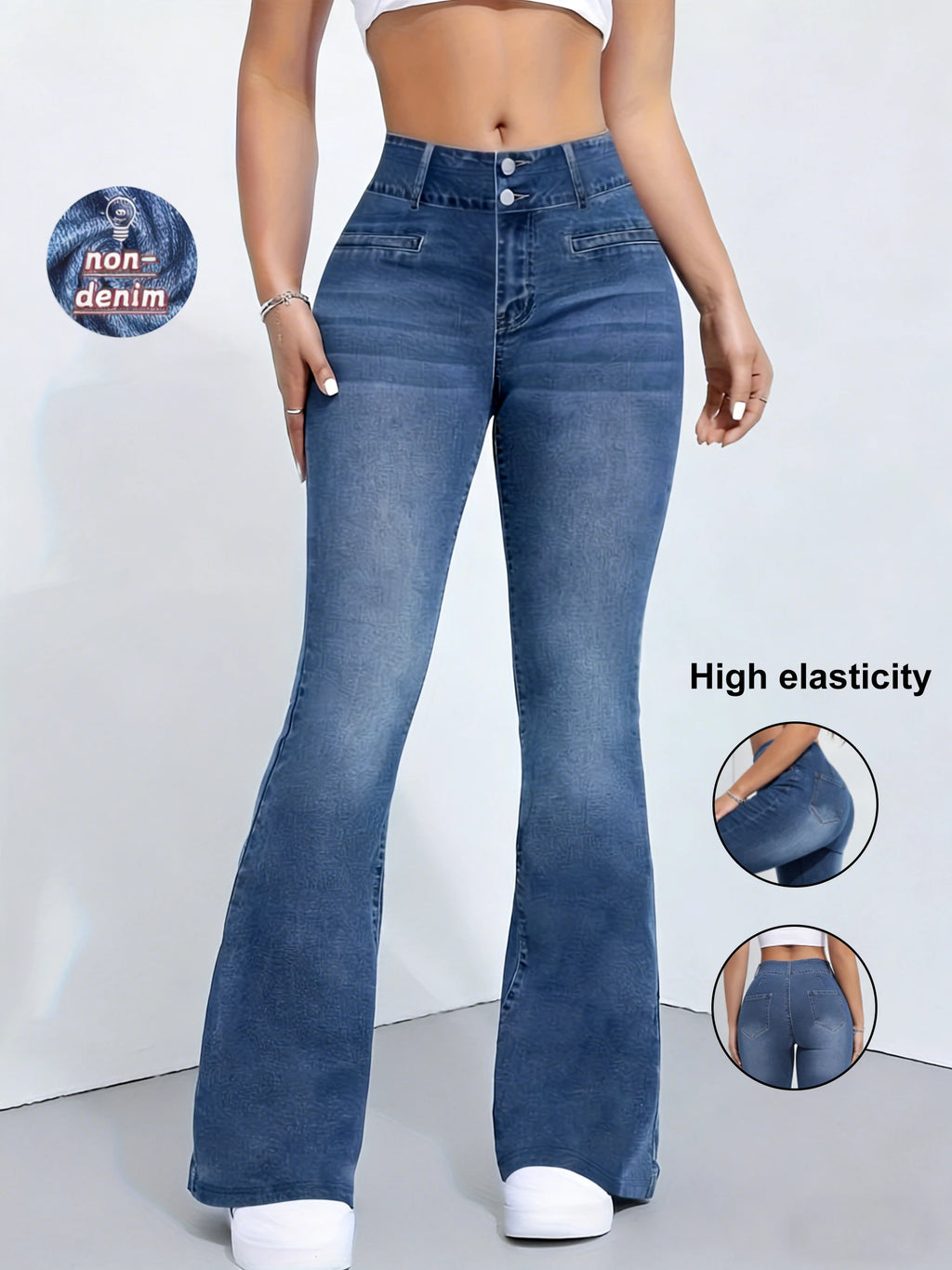 High Elasticity non-denim Printed Leggings Women's High